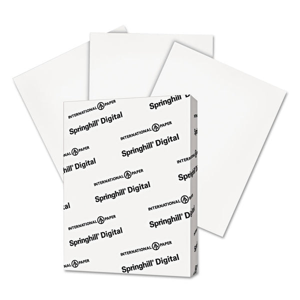 Springhill® Digital Index White Card Stock, 92 Bright, 110 lb Index Weight, 8.5 x 11, White, 250/Pack (SGH015300)