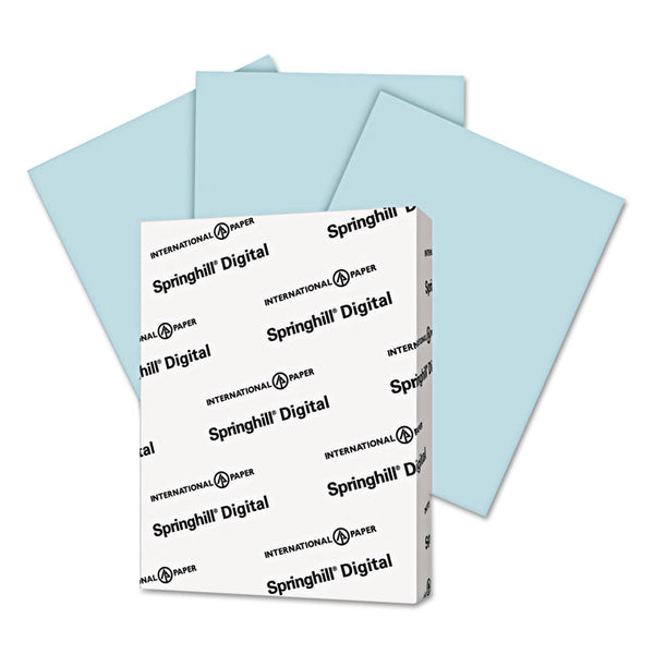 Springhill® Digital Index Color Card Stock, 90 lb Index Weight, 8.5 x 11, Blue, 250/Pack (SGH025100)