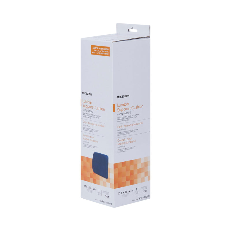 McKesson Lumbar Support Cushion 13-2/5 W X 13 L X 4 D Inch Foam (1103379_EA) 1/EA