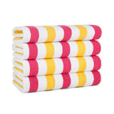 Hospeco® Cabo Cabana Beach Towel 30x70 Red/Yellow, 24/Case (HOSCABOCABANA-RD-YL-CS) Case of 24