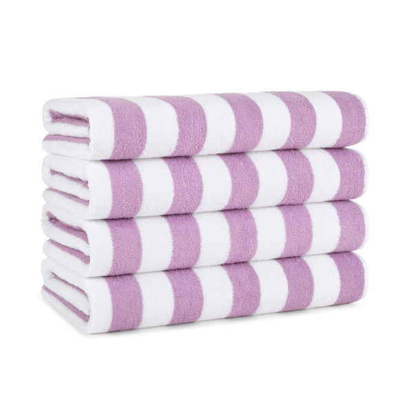 Arkwright Home California Cabana Beach Towel 30x70 Lavender (4/Pack) (PNP-CABANA-LV) 4/PK