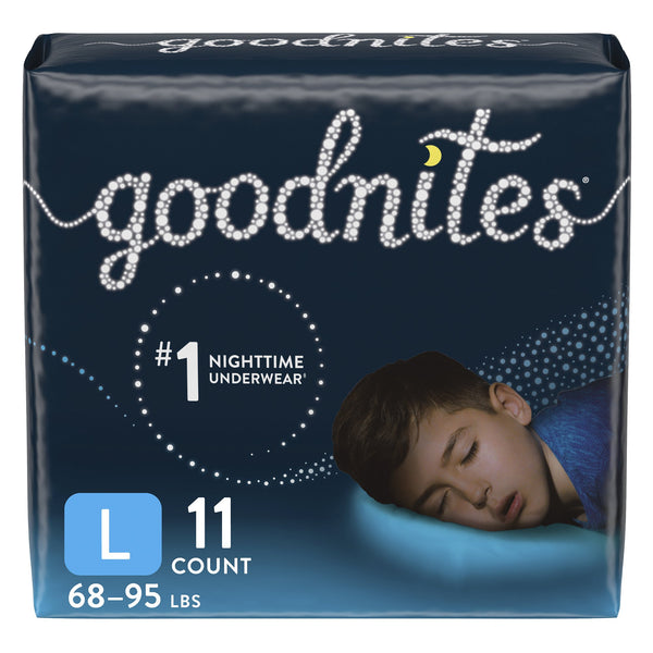 GoodNites® Male Youth Absorbent Underwear Pull On with Tear Away Seams Large Disposable Heavy Absorbency (1184209_CS) 44/CS