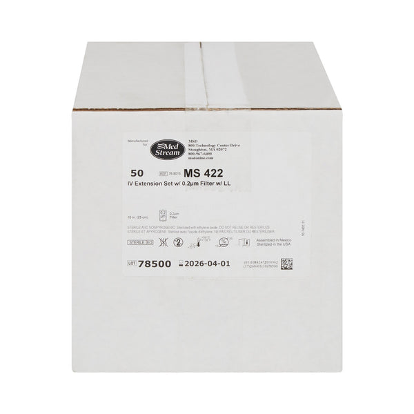 McKesson IV Extension Set Standard Bore 10 Inch Tubing 0.2 Micron Filter Sterile (1139238_CS) 50/CS