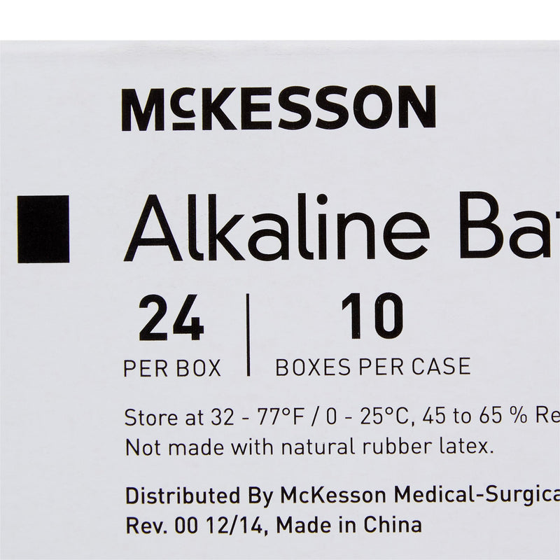 McKesson Alkaline Battery AA Cell 1.5V Disposable 24 Pack (911657_CS) 240/CS