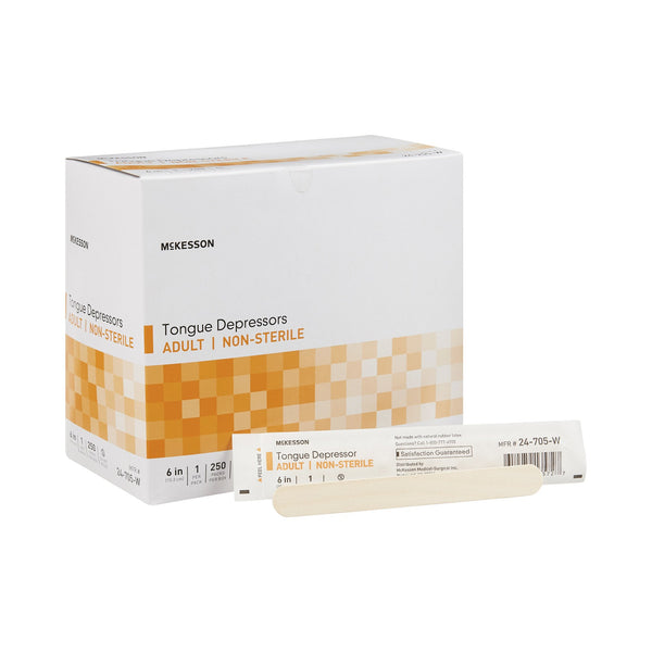 McKesson Tongue Depressor 6 Inch Length Wood Senior (508718_CS) 10/CS