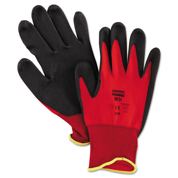 North Safety® NorthFlex Red Foamed PVC Palm Coated Gloves, Medium, Dozen (NSPNF118M) 1 Dozen