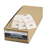 Avery® Duplicate Auto Park Tags, 1-500, 4.75 x 2.38, Manila, 500/Box (AVE18670) Pack of 500