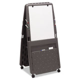 Iceberg Ingenuity Presentation Flipchart Easel with Dry Erase Surface, 33 x 28, 73" Tall Easel, Charcoal Polyethylene Frame (ICE30237) Each