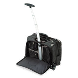 Kensington® Contour Rolling Laptop Case, Fits Devices Up to 17", Ballistic Nylon, 17.5 x 9.5 x 13, Black (KMW62348) Each