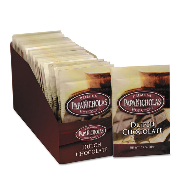 PapaNicholas® Coffee Premium Hot Cocoa, Dutch Chocolate, 24/Carton (PCO79224)