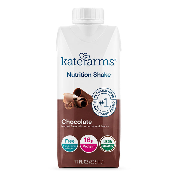 Kate Farms Nutrition Shake Oral Supplement Chocolate Flavor Liquid 11 oz. Carton (1170427_EA) 1/EA