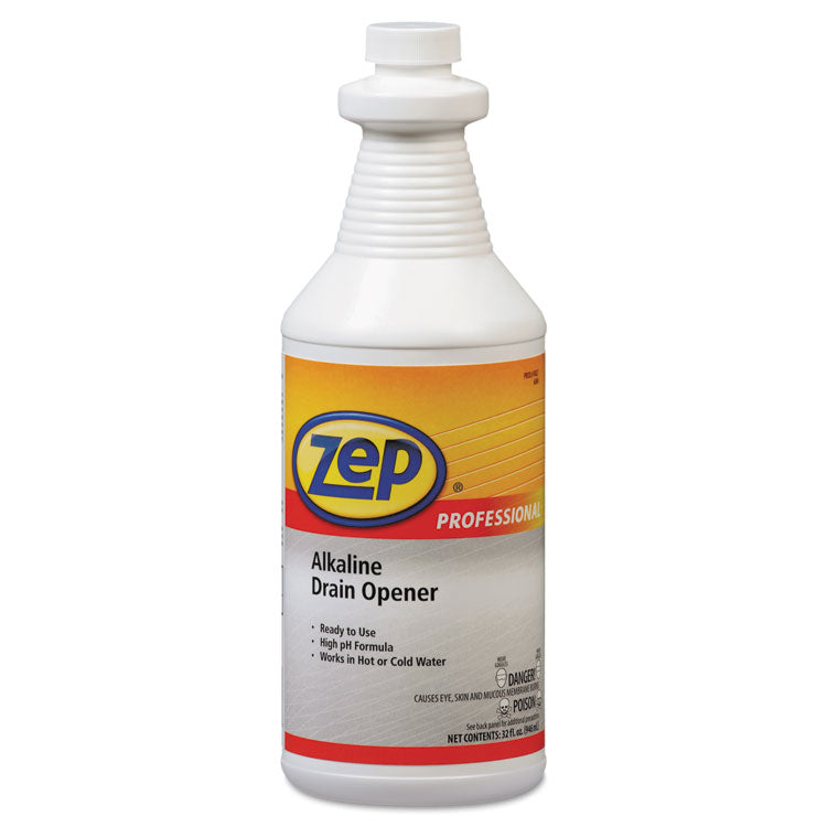 Zep Professional® Alkaline Drain Opener Quart Bottle (AMR1041423EA) Each