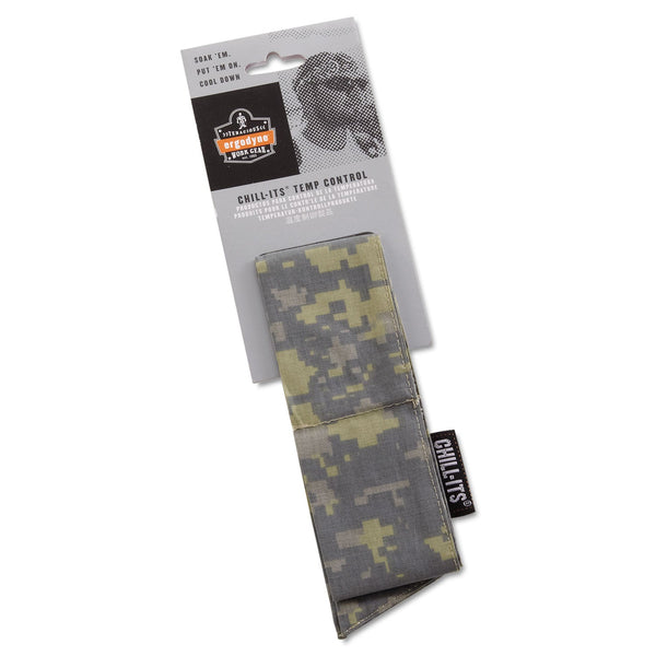 Ergodyne Chill-Its 6700 Evaporative Cooling Bandanas, 8 in X 13 in, Camo (EGO12304) Each