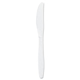 SOLO® Guildware Extra Heavyweight Plastic Cutlery, Knives, White, 100/Box (SCCGBX6KW0007BX)