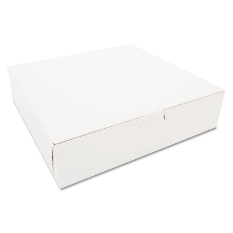 SCT® White One-Piece Non-Window Bakery Boxes, 10 x 10 x 2.5, White, Paper, 250/Carton (SCH0969)