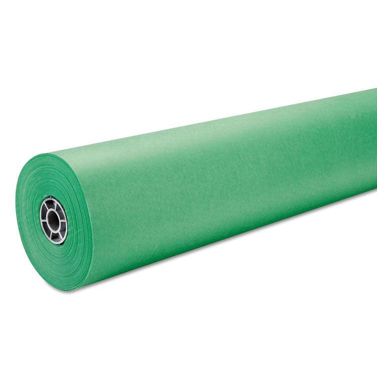 Pacon® Rainbow Duo-Finish Colored Kraft Paper, 35 lb Wrapping Weight, 36" x 1,000 ft, Brite Green (PAC63130) 1 Roll