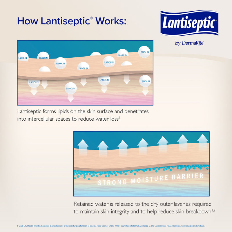 Lantiseptic® Moisture Shield Skin Protectant 4 oz. Tube Lanolin Scent Ointment (892679_EA) 1/EA