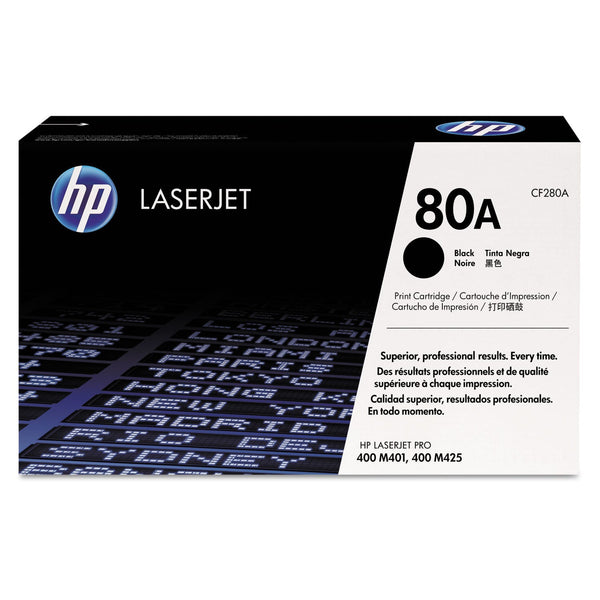 HP HP 80A, (CF280A) Black Original LaserJet Toner Cartridge (HEWCF280A)