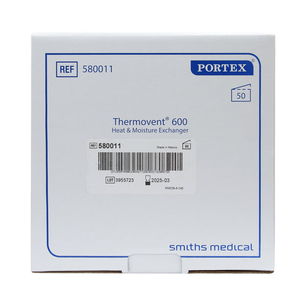 Portex® Heat and Moisture Exchanger 27 mg H2O/L @ VT 500mL 1.0 cm H2O @ 30 LPM (1077128_CS) 50/CS