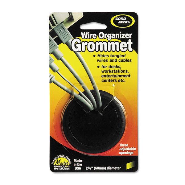 Cord Away® Grommet, Adjustable, 2.38" Diameter, Black (MAS00202) Each
