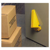 Master Caster® Giant Foot Magnetic Doorstop, No-Slip Rubber Wedge, 3.5w x 6.75d x 2h, Yellow (MAS00967) Each