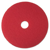 3M™ Low-Speed Buffer Floor Pads 5100, 14" Diameter, Red, 5/Carton (MMM08389) Case of 5