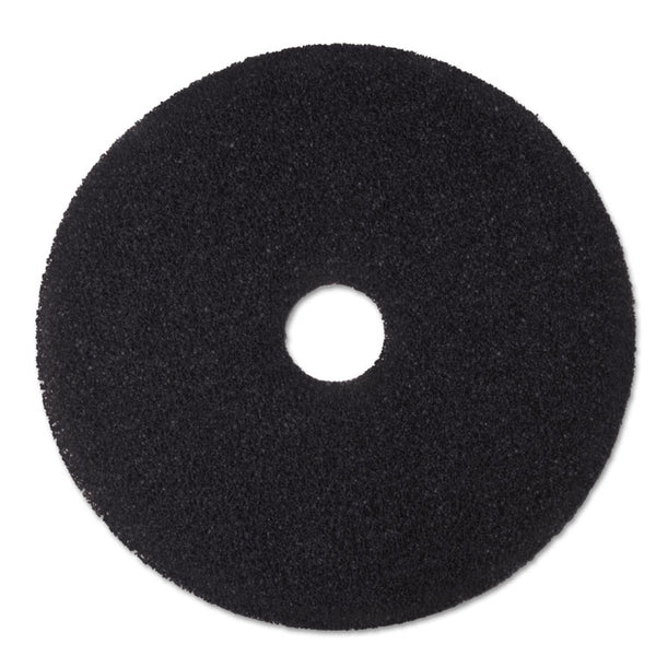 3M™ Low-Speed Stripper Floor Pad 7200, 20" Diameter, Black, 5/Carton (MMM08382)