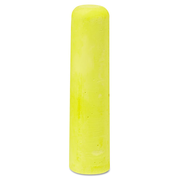 Dixon® Railroad Crayon Chalk, 4" x 1" Diameter, Yellow, 72/Box (DIX88813)