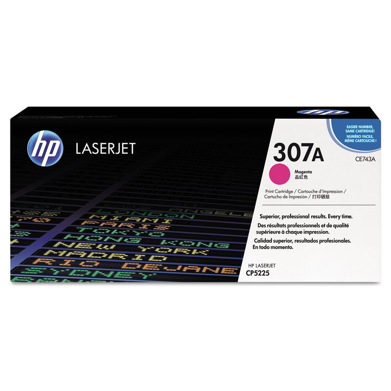 HP HP 307A, (CE743A) Magenta Original LaserJet Toner Cartridge (HEWCE743A)