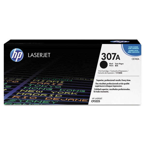 HP HP 307A, (CE740A) Black Original LaserJet Toner Cartridge (HEWCE740A)