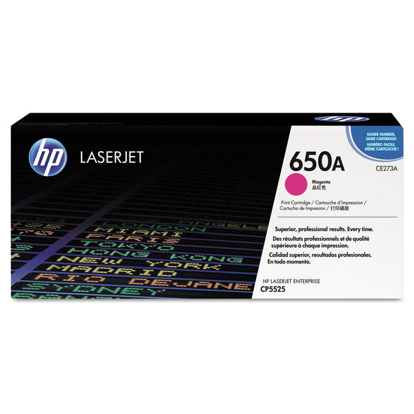 HP HP 650A, (CE273A) Magenta Original LaserJet Toner Cartridge (HEWCE273A)