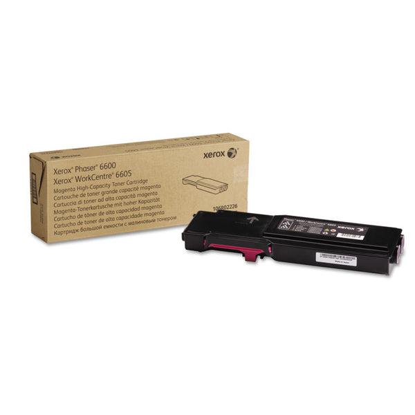 Xerox® 106R02226 High-Yield Toner, 6,000 Page-Yield, Magenta (XER106R02226)