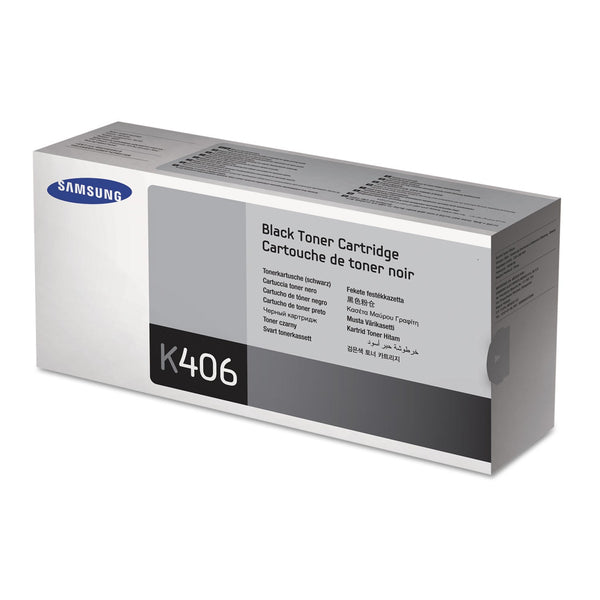 Samsung SU122A (CLT-K406S) Toner, 1,500 Page-Yield, Black (HEWSU122A) Each