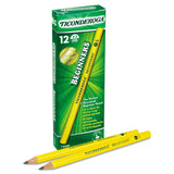 Ticonderoga Ticonderoga Beginners Woodcase Pencil with Microban Protection, HB (#2), Black Lead, Yellow Barrel, Dozen (DIX13080) 1 Dozen