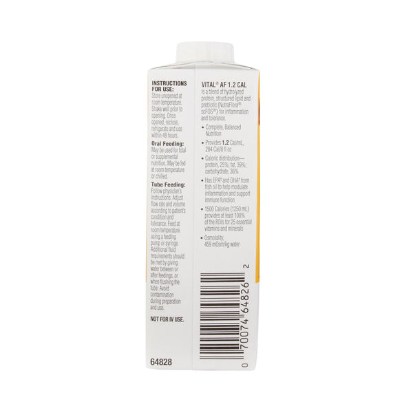 Vital® AF 1.2 Cal Oral Supplement Vanilla Flavor Liquid 8 oz. Reclosable Carton (1048222_EA) 1/EA