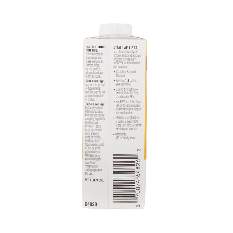 Vital® AF 1.2 Cal Oral Supplement Vanilla Flavor Liquid 8 oz. Reclosable Carton (1048222_EA) 1/EA