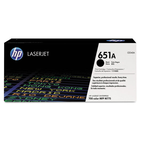 HP HP 651A, (CE340A) Black Original LaserJet Toner Cartridge (HEWCE340A)