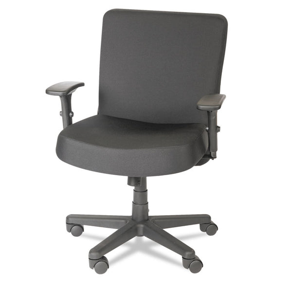 Alera® Alera XL Series Big/Tall Mid-Back Task Chair, Supports Up to 500 lb, 17.5" to 21" Seat Height, Black (ALECP210)
