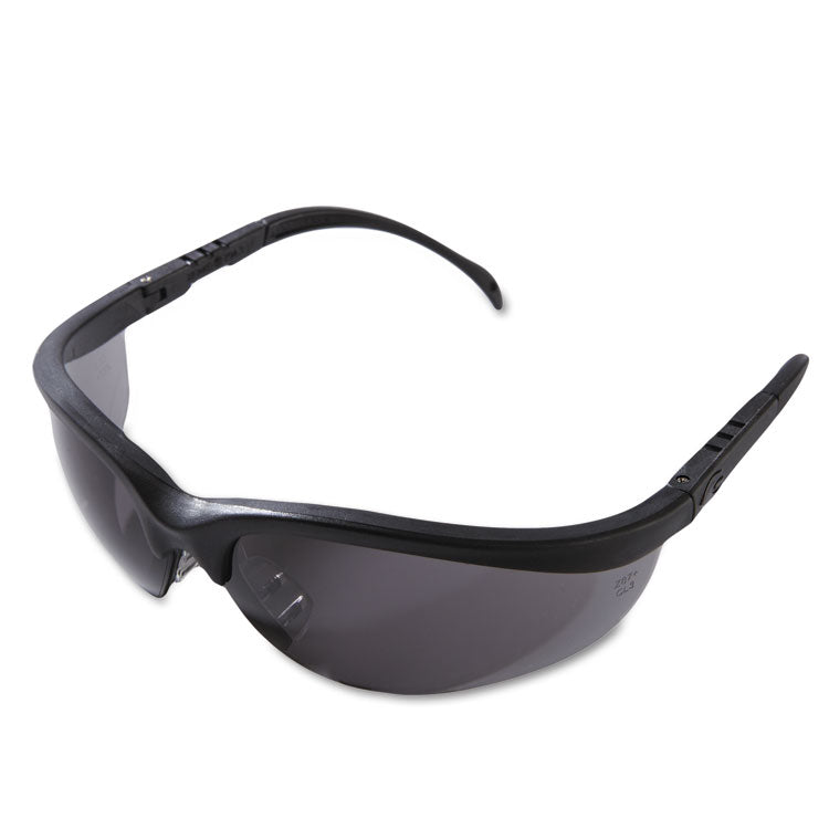 MCR™ Safety Klondike Safety Glasses, Matte Black Frame, Gray Lens, Each (CRWKD112)