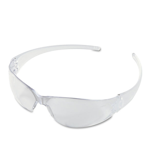 MCR™ Safety Checkmate Wraparound Safety Glasses, CLR Polycarbonate Frame, Coated Clear Lens (CRWCK110) Each