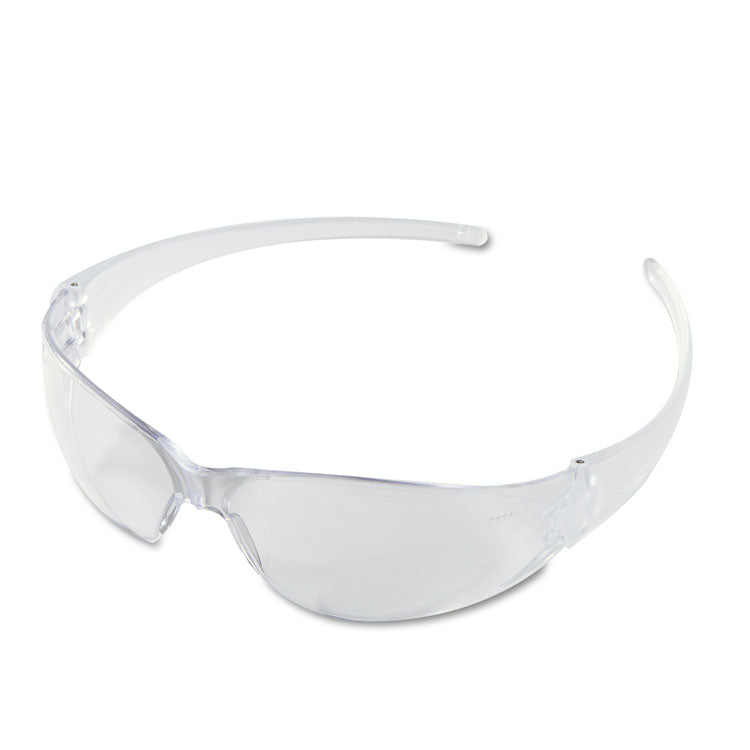 MCR™ Safety Checkmate Wraparound Safety Glasses, CLR Polycarbonate Frame, Coated Clear Lens (CRWCK110) Each