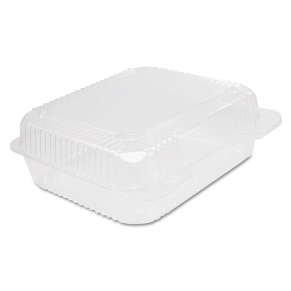 Dart® StayLock Clear Hinged Lid Containers, 7.8 x 8.3 x 3, Clear, Plastic, 125/Bag, 2 Bags/Carton (DCCC51UT1) Case of 250