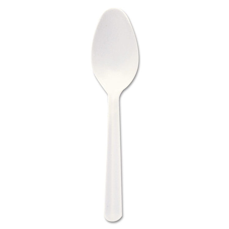 Dart® Bonus Polypropylene Cutlery, 5", Teaspoon, White (DCCS5BW) Case of 1000