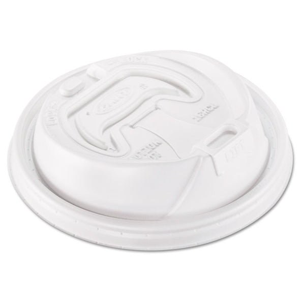 Dart® Optima Reclosable Lid, Fits 12 oz to 24 oz Foam Cups, White, 100 Pack, 10 Packs/Carton (DCC16RCL)