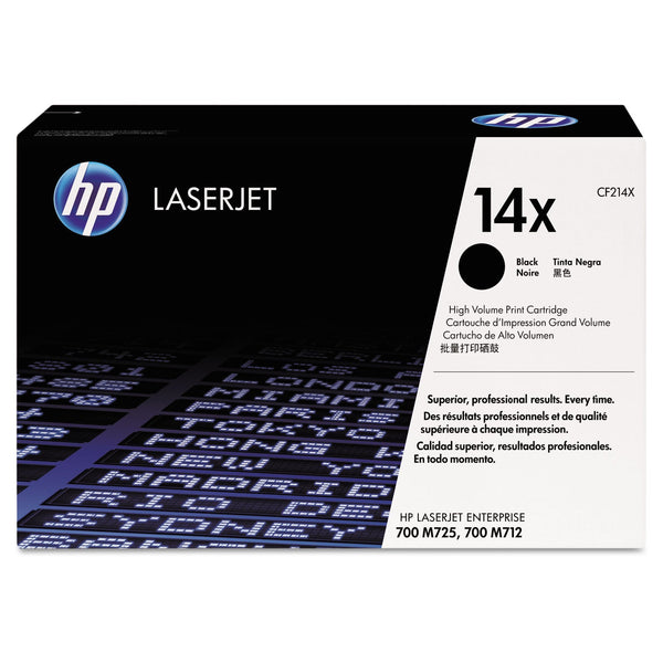 HP HP 14X, (CF214X) High-Yield Black Original LaserJet Toner Cartridge (HEWCF214X)