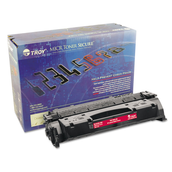 TROY® 0281551001 80X High-Yield MICR Toner Secure, Alternative for HP CF280X, Black (TRS0281551001) Each