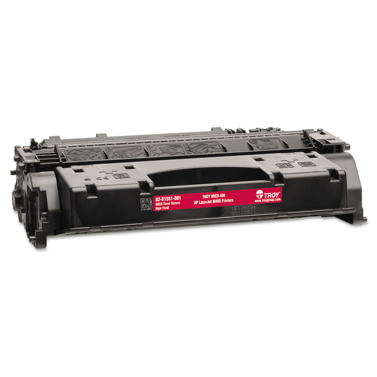 TROY® 0281551001 80X High-Yield MICR Toner Secure, Alternative for HP CF280X, Black (TRS0281551001) Each