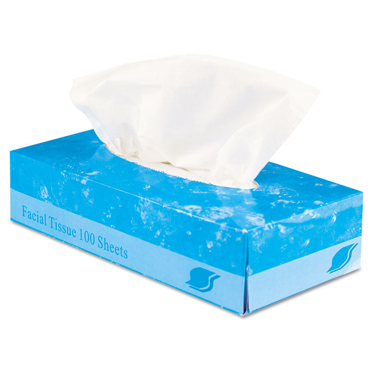 GEN Boxed Facial Tissue, 2-Ply, White, 100 Sheets/Box, 30 Boxes/Carton (GENFACIAL30100)