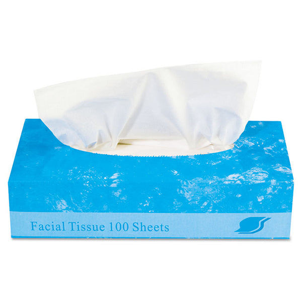 GEN Boxed Facial Tissue, 2-Ply, White, 100 Sheets/Box, 30 Boxes/Carton (GENFACIAL30100)