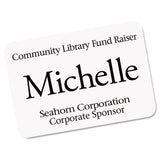 Avery® EcoFriendly Adhesive Name Badge Labels, 3.38 x 2.33, White, 160/Box (AVE42395) Pack of 160